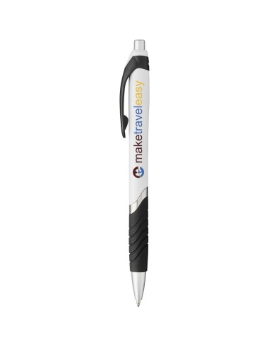 Bolígrafo blanco con empuñadura de goma "Turbo"