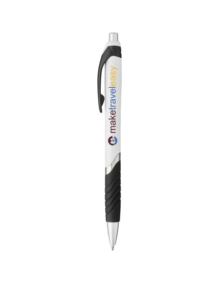 Bolígrafo blanco con empuñadura de goma "Turbo"