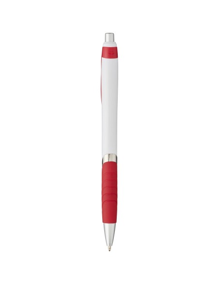 Bolígrafo blanco con empuñadura de goma "Turbo"