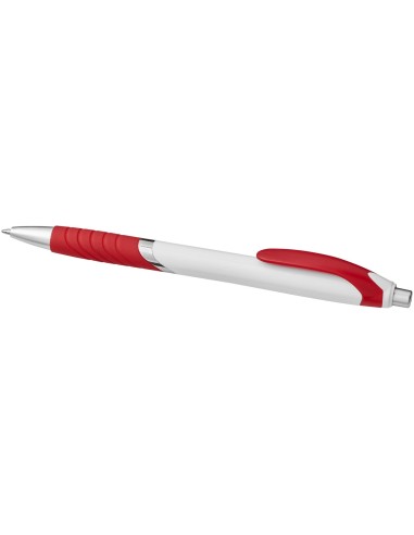 Bolígrafo blanco con empuñadura de goma "Turbo"