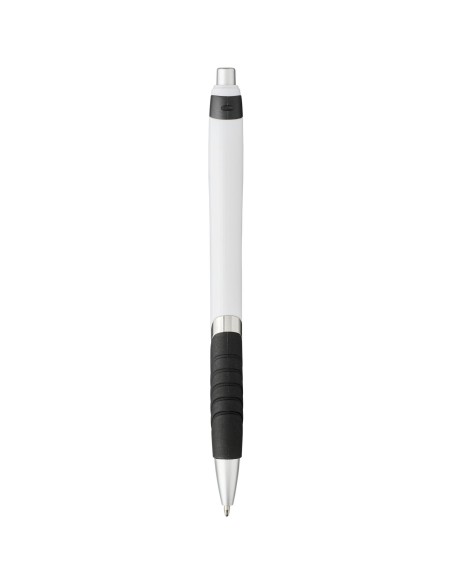 Bolígrafo blanco con empuñadura de goma "Turbo"