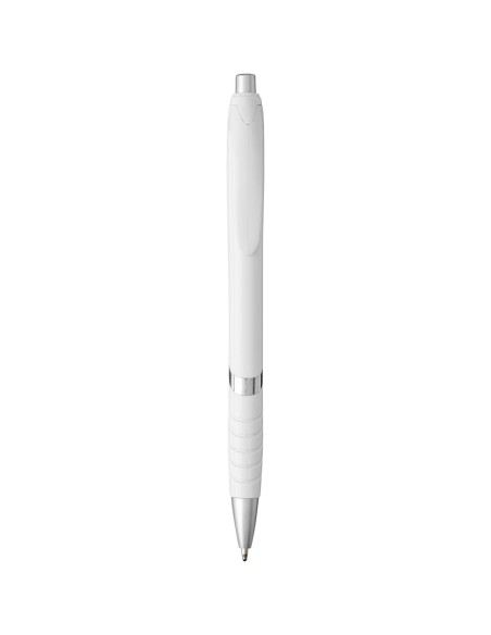 Bolígrafo blanco con empuñadura de goma "Turbo"