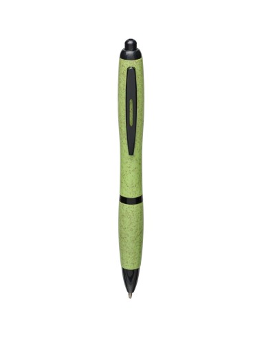 Bolígrafo de paja de trigo con punta negra "Nash"