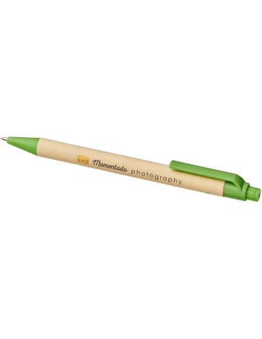 Bolígrafo de cartón reciclado y plástico de...