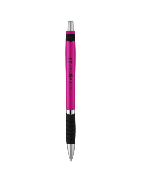 Bolígrafo de color liso con empuñadura de goma "Turbo"
