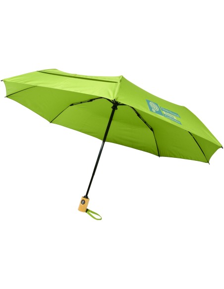 Paraguas automático plegable material reciclado PET de 21" "Bo"