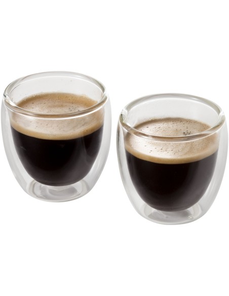 Set de 2 tazas espresso de cristal "Boda"