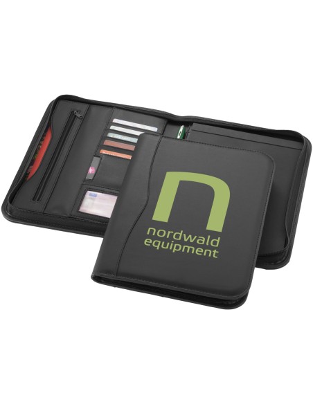 Portafolios A4 con cremallera "Ebony"