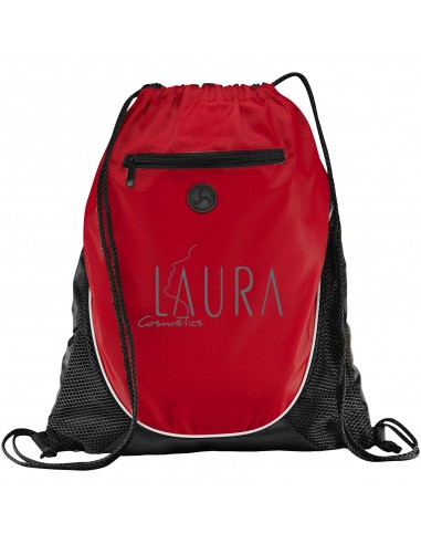 Mochila de cuerdas y bolsillo de cremallera "Peek"
