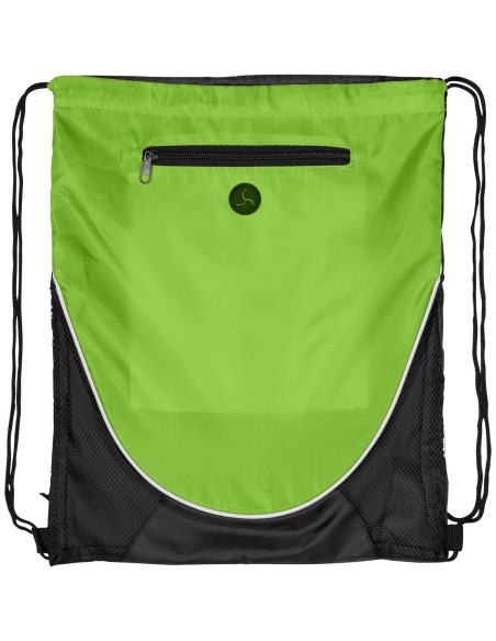 Mochila de cuerdas y bolsillo de cremallera "Peek"
