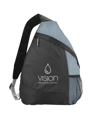 Mochila triangular con bolsillo de rejilla...
