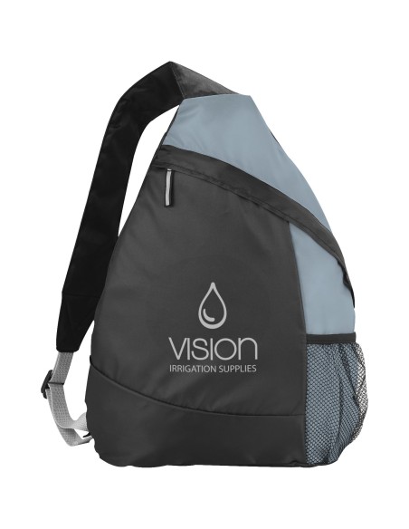 Mochila triangular con bolsillo de rejilla "Armada"