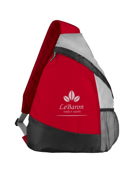 Mochila triangular con bolsillo de rejilla "Armada"