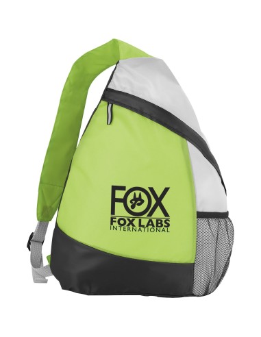Mochila triangular con bolsillo de rejilla...