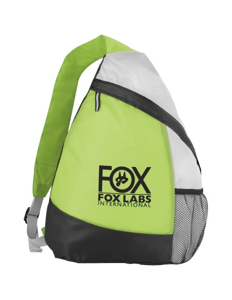 Mochila triangular con bolsillo de rejilla "Armada"