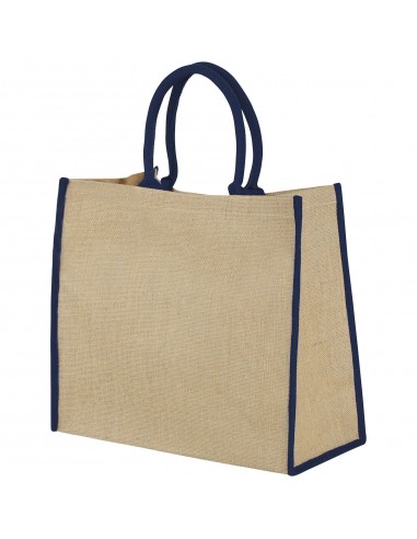 Bolsa Tote de yute con bordes contrastados "Harry"