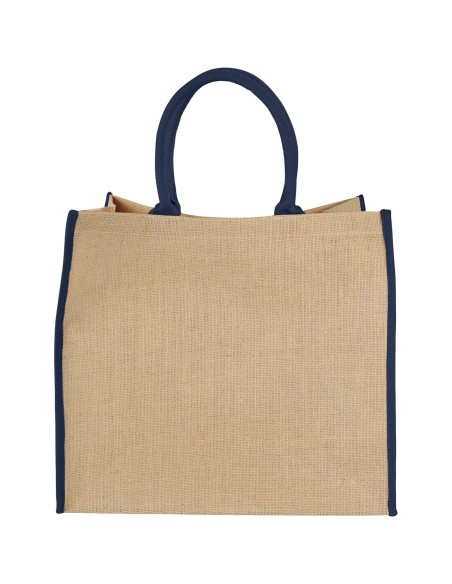 Bolsa Tote de yute con bordes contrastados "Harry"