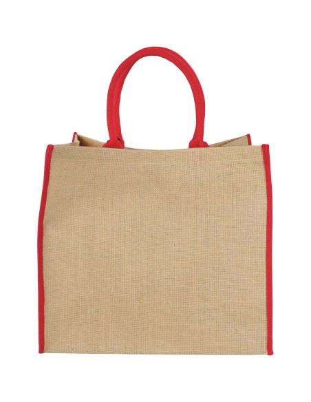 Bolsa Tote de yute con bordes contrastados "Harry"