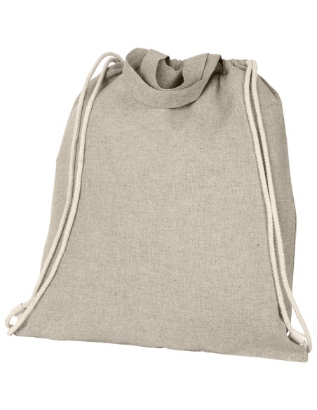 Mochila de cuerdas con asas de algodón reciclado de 150 g/m "Pheebs"