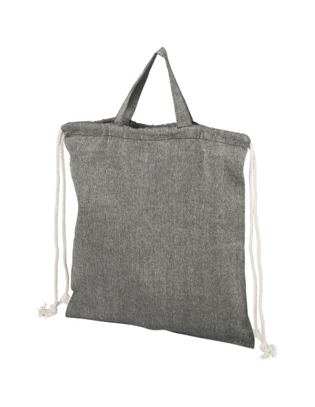Mochila de cuerdas con asas de algodón reciclado de 150 g/m "Pheebs"