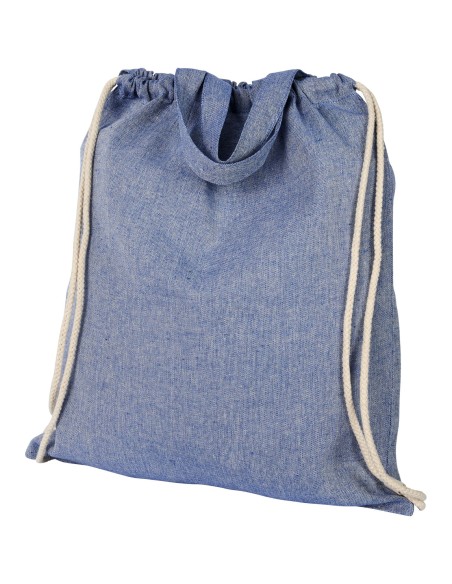 Mochila de cuerdas con asas de algodón reciclado de 150 g/m "Pheebs"