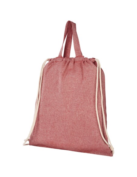 Mochila de cuerdas con asas de algodón reciclado de 150 g/m "Pheebs"