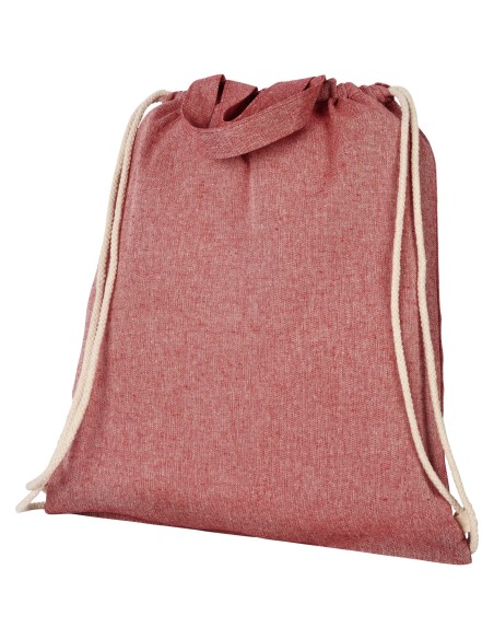 Mochila de cuerdas con asas de algodón reciclado de 150 g/m "Pheebs"