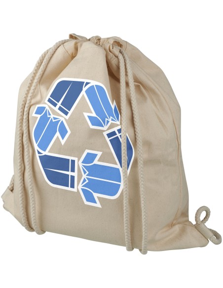 Mochila de cuerdas de algodón reciclado de 210 g/m² 6L "Pheebs"