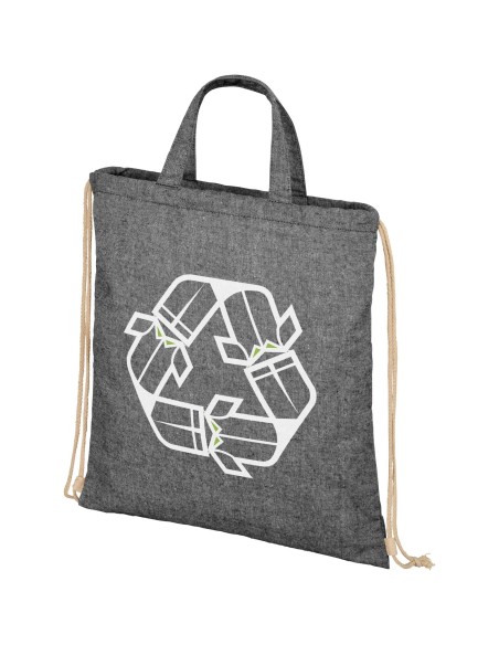 Mochila de cuerdas de algodón reciclado de 210 g/m² 6L "Pheebs"