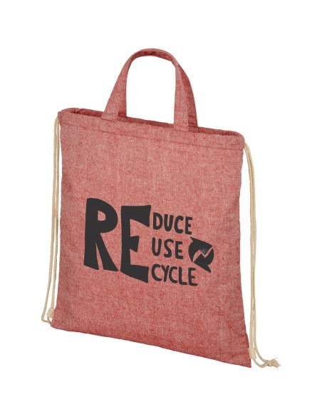 Mochila de cuerdas de algodón reciclado de 210 g/m² 6L "Pheebs"