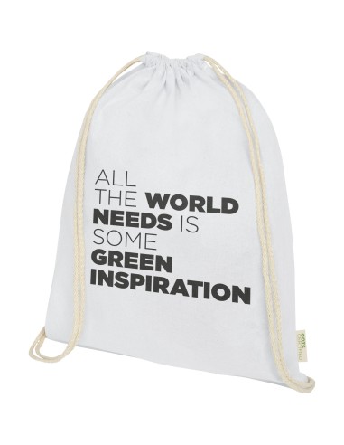 Mochila de cuerdas de algodón orgánico GOTS de...