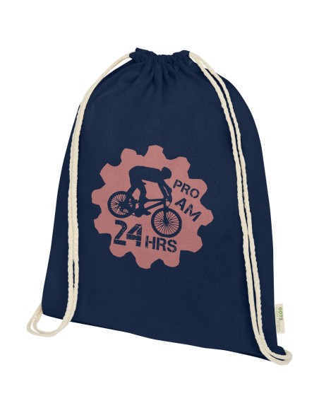 Mochila de cuerdas de algodón orgánico GOTS de 100 g/m² 5L "Orissa"