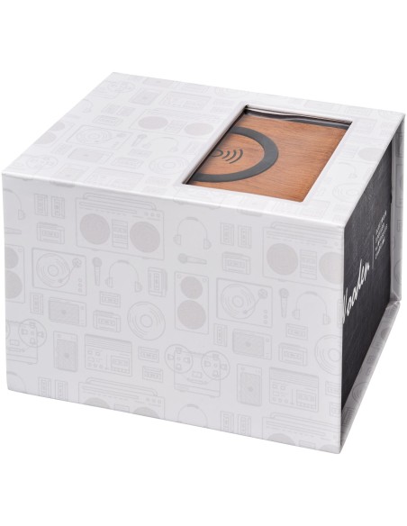 Altavoz con base de carga inalámbrica "Wooden"