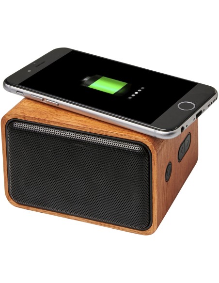 Altavoz con base de carga inalámbrica "Wooden"