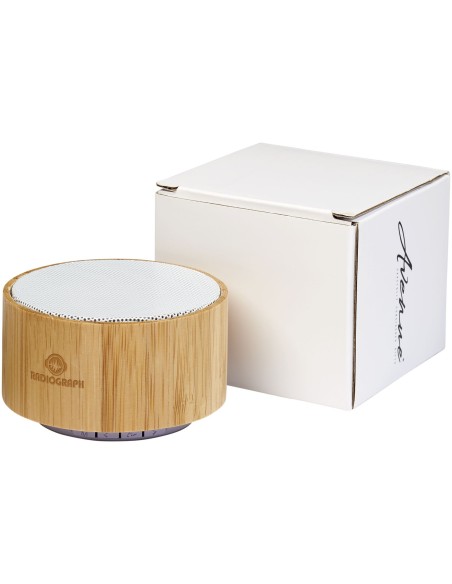 Altavoz Bluetooth® de bambú "Cosmos"