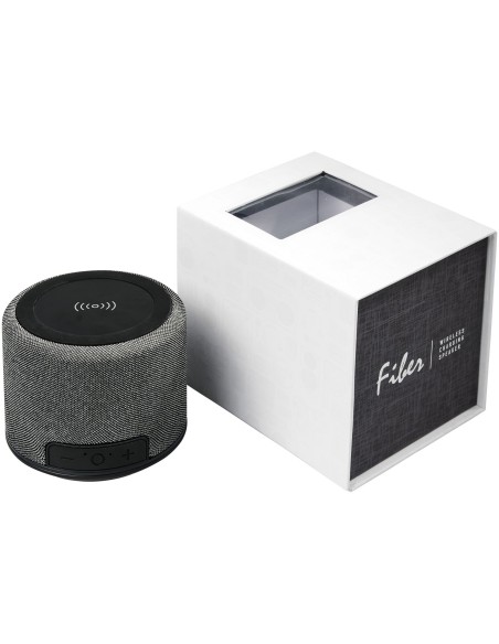 Altavoz Bluetooth® con base de carga inalámbrica "Fiber"