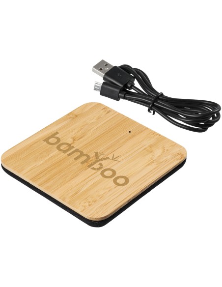 Base de carga inalámbrica de hojas de bambú y tela "Leaf"