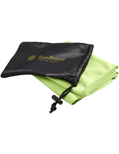 Toalla refrescante en bolsa de malla "Peter"