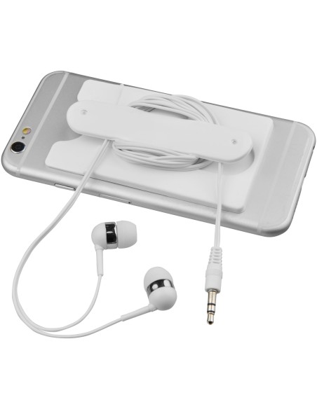 Auriculares internos y portatarjetas de silicona para teléfono "Wired"