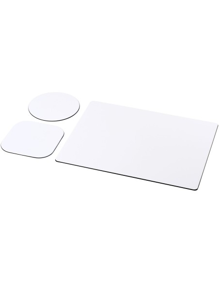 Alfombrilla para ratón y juego de posavasos Brite-Mat®