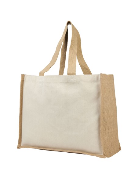 Bolsa Tote para compras de lona y yute de 320 g/m² "Varai"