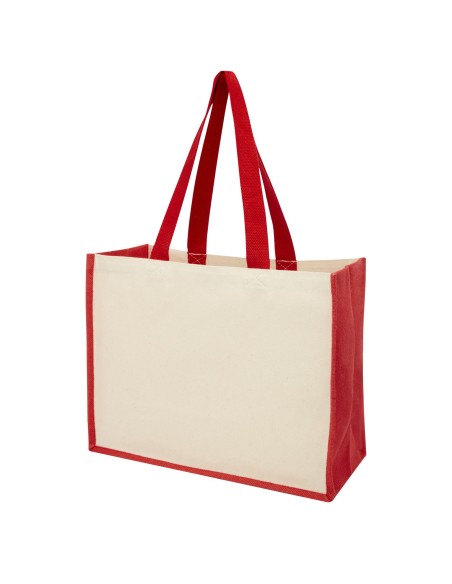 Bolsa Tote para compras de lona y yute de 320 g/m² "Varai"