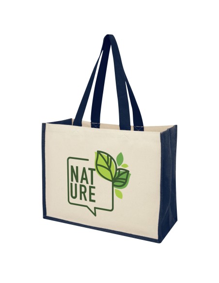 Bolsa Tote para compras de lona y yute de 320 g/m² "Varai"