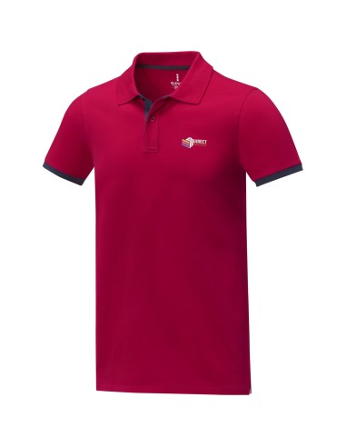 Polo de manga corta de dos tonos para hombre...