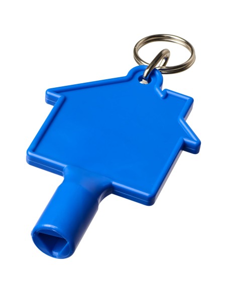 Llave universal con forma de casa y llavero "Maximilian"