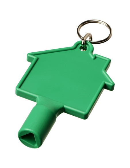 Llave universal con forma de casa y llavero "Maximilian"