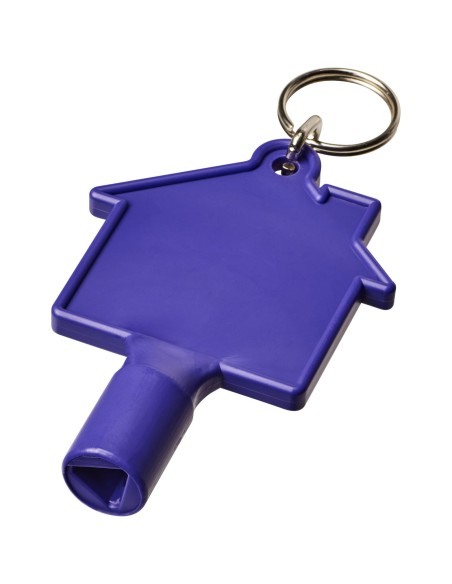 Llave universal con forma de casa y llavero "Maximilian"