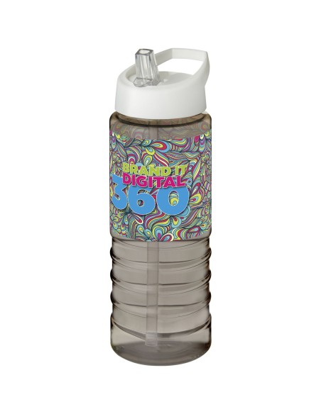 H2O Active® Treble Bidón deportivo con tapa con boquilla de 750 ml