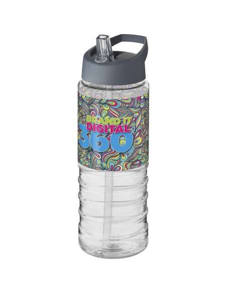 H2O Active® Treble Bidón deportivo con tapa con boquilla de 750 ml