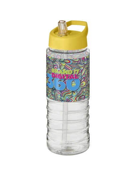 H2O Active® Treble Bidón deportivo con tapa con boquilla de 750 ml